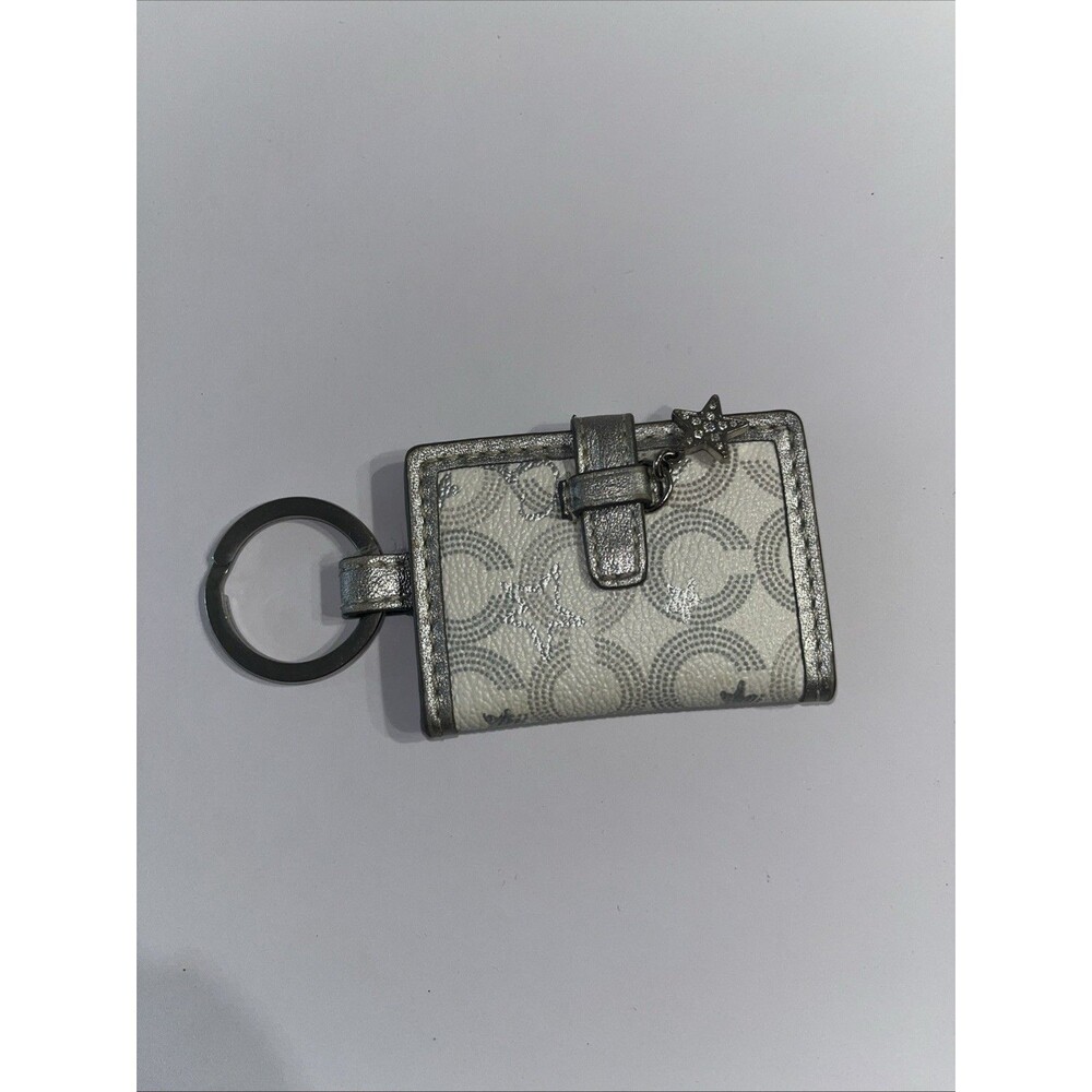 Vintage Y2K Coach Silver Optic C Photobook Keychain Buckle Bag Charm Star RARE